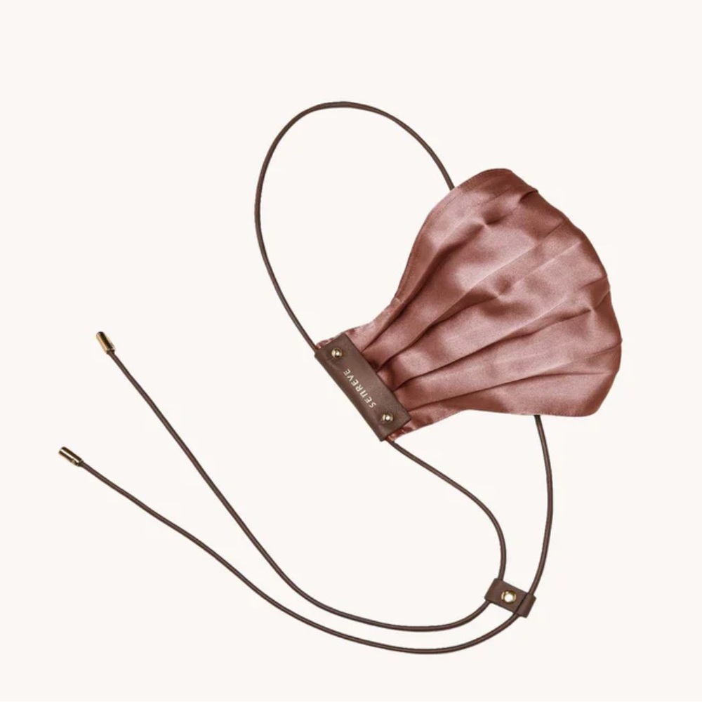 SENREVE Silk Face Mask in Ash Rose
